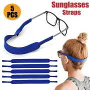 Eyewear Glasses Strap 5pcs Neoprene Sunglasses Reading Sport Band Cord Anti Slip