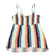 New Torrid Plus Size 0 Multicolor Blouse - Rayon, NWT Sleeveless Striped Casual