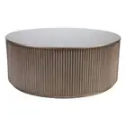 NEW Cafe Lighting Nomad Round Coffee Table Antique Gold
