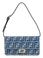 [Fendi] Fendi-Baguette Portafogli Celeste-Donna OS