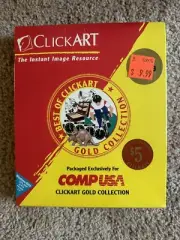 ClickArt Gold Collection 3.5” Floppy Disk Business Cartoons & Images Sealed New