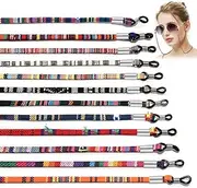 [BetterJonny] 12pcs Glasses Strap, 12 Colors Eyewear Chain Cord Necklace Lanyard PU Leather Eyeglasses Straps Chain Lightweight Eyeglasses Cord for Men & Women