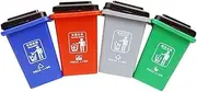 Abaodam 1 Set Trash Can Teaching Booster Seat Dining Chair Stroller Toy Truck Trash Can Trash Classification Toy Garbage Trucks Toy Trash Can for Truck Plastic Barrel Desktop Child