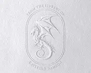 Dragon Book Embosser | Ex Libris Book Stamp | Custom Book Embosser | Custom Library Stamp | Personalised Book Embosser | Dragon Theme Gift | Fantasy Theme Gift