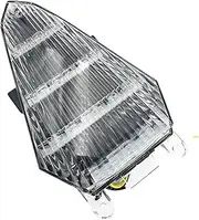 Rear Tail Light Integrated Turn Signals Taillight Compatible With YZF R6 2008-2016 2008 2009 2010 2011 2012 2013 2014 2015 2016(Clear 1)