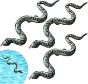 Inflatable Snakes for Pool, Large Inflatable Snakes, Realistic Inflatable False Snake, Snake Pool Float Toy,Prank Stuff Python Snake,Pool Floats Blow Up Fake Snakes for Garden Pool Party Props