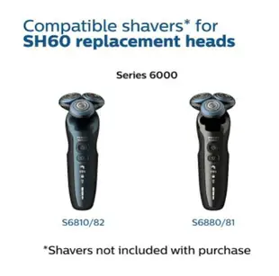 [3美國直購] Philips Norelco SH60 原廠 替換刀頭 (1入) 適 Series 6000 電動刮鬍刀