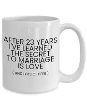 Funny 23rd Anniversary Gift For Husband Anniversary Mug 23 Anniversary Gift For