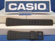 Casio Original Watchband F-105 W, F-91 W. 18mm Black Resin Strap. Band