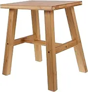 MERRYHAPY Wooden Step Stool Portable Stool for Adults Multipurpose Shoe Change Bench for Bathroom Kitchen Bedroom Lightweight Sturdy Wood Design for Home Use