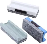 SEWACC 3pcs Blackboard Erasers for Teachers Felt Eraser with Groove Design for Cleaning Whiteboards Chalkboards and Surfaces for Home Classroom and Office Use