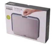 Joseph 3-Piece Chopping Board Set With Storage Stand Large Medium Non Slip Knife