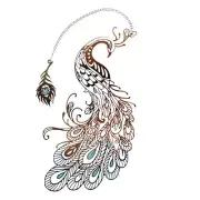 Classical Art Bookmark Peacock China Style Student Book Mark Creative Gift Retro