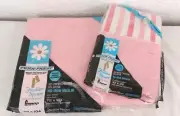 Vintage Penn Prest Fashion Manor Pink Twin Flat Sheet & 2 Pillow Cases 72x104