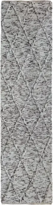 Diamond Natural Wool Runner Rug