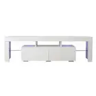New High Gloss Black White TV Unit Stand LED Coffee Table Drawer Cabinet