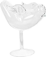 1pc Birdie Cocktail Glass Clear Wine Glasses Bar Use Drinking Cup Embellishments for Crafting Bird Shape Cup Drink Garnish Martini Glasses Wine Glass Cup High Borosilicate Glass