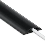 4FT Cord Cover Floor, Black Cord Hider Floor, Extension Cable Cover Power Cord P