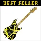 Eddie Van Halen Mini Replica Guitar - Gorgeous Black & Yellow Display Model
