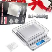Digital Scale 3KG x 0.1g Jewelry Gold Silver Coin Gram Pocket Size Herb Grain US