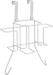 Over The-Door Wall-Mount Organize Ironing Board Hanger Holder with Large Storage