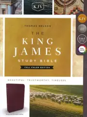King James Study Holy Bible Bonded Leather Burgundy BRAND NEW in Shrink Wrap!!!