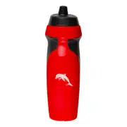 Dolphins NRL 2025 Sports Drink Water Bottle with Rubber Grip