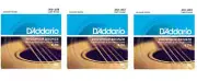 D'Addario EJ16 Acoustic Guitar Strings Phosphor Bronze Light 12-53 (3-Pack)