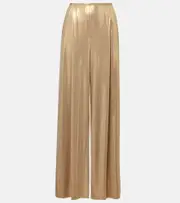 [Norma Kamali] Norma Kamali High-rise wide-leg pants AU 16 gold