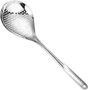 Ciieeo Dumplings Colander Stainless Steel Kitchen Colander Slotted Strainer Safe for Hands