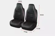 2Pcs Car Front Seat Cover Protector Breathable PU Leather For High Back Bucket (for: Daihatsu)