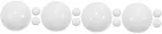 VICASKY 4sets Long-Lasting Material Roulette Wheel Beads 18mm Size for Bar Party Games 3pcs*4
