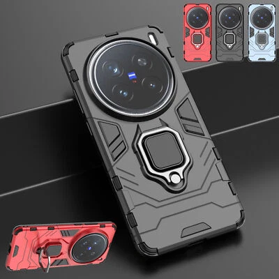 For vivo X200 Pro, Phone Case Hybrid Armor Ring Holder KickStand Hard Cover