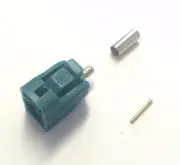 10pc FAKRA SMB Female Jack Water Blue Code Z Auto RF Coax Connector RG174 LMR100
