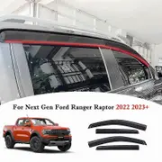 Window Visor Window Dflectors for Ford Ranger Raptor Next Gen 2022 2023+ Double Cabin Model Weather Shield Sun Rain Guard 4PCS