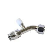 Aeroflow Brand 45 Degree With Charge Port A/C Fitting -8 AN Hose Adaptor
