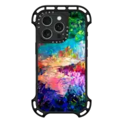 iPhone 16 Pro Ultra Bounce Case MagSafe Compatible WELCOME TO UTOPIA - Colorful Magical Forest Abstract Trees Floral Nature Galaxy Flowers Rainbow Bold Whimsical Fairy Land Painting