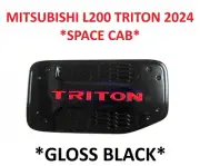 Gloss Black Fuel Oil Tank Cap Cover Fits Mitsubishi L200 Triton MV 2024 2DR+CAB