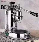 La Pavoni PC-16 Professional Espresso Machine Chrome Black