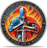 Water Hose Firefighter Knight Challenge Coin | Courage and Valor Memorial Medallion | Thank You for Your Service Token | Appreciation Gifts for Firefighters & First Responders