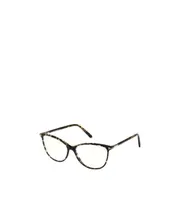 cat-eye frame flat mirror 54 White