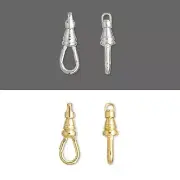 2 Big 1 Inch Plated Metal Swivel Clasp Clip Hook Findings for Purses Lanyards +