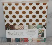 12X12 Scrapbook Paper Kit Market Street Ashbury Heights - NEW