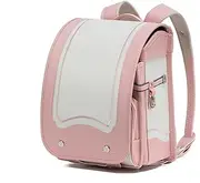 [ASSYA] Ransel Randoseru Backpack Large-Capacity Japanese Schoolbag PU Material Scratch-Resistant, Wear-Resistant and Waterproof,Pink,A