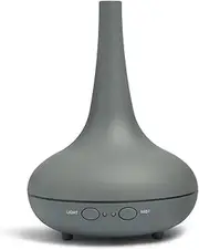Milano Decor Diffuser Humidifier Aromatherapy 200ml Capacity With 3 Diffuser Oils (Kiwi And Lime, Lily And Lotus, Apple And Dewberry) 12 LED Lights Night Light (Matt Grey)