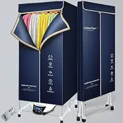 Portable Clothes Dryer,1500w Household Folding Dryer Quick-Drying Clothes Dryer Small Wardrobe Clothes Hanger,100kg Load-Bearing,for Apartments Home Dorms Travel
