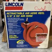 Lincoln Retractable Air Hose Reel With 3/8” X 50’ Air Hose