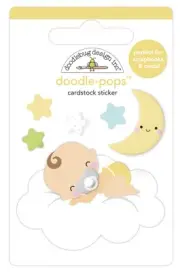 Doodlebug Doodle-Pops 3D Stickers-Cloud Nine, Bundle Of Joy DP6770