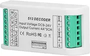 Tnfeeon Mini RGB Controller LED Decoder with 50000H Service Life- 3 Channels LED Strip Controller for Stage Light- 9-24V Input Voltage
