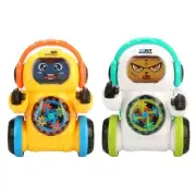 Music Robot Play Vehicle Toy Children Cartoon Music Light Up Robot Toy Baby Gift